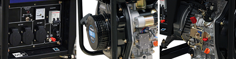DHY4000L detalhes gerador movido a diesel